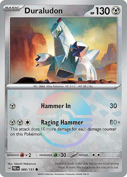 Prismatic Evolutions Duraludon #069/131 Pokéball